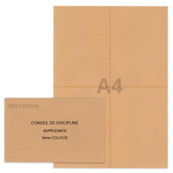 Kit élection conseil de discipline bulle