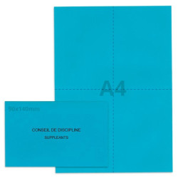 Kit élection conseil de discipline bleu vif