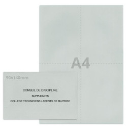 Kit élection conseil de discipline gris