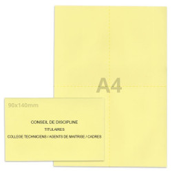 Kit élection conseil de discipline jaune clair