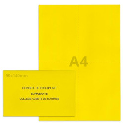 Kit élection conseil de discipline jaune vif