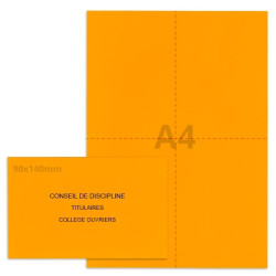 Kit élection conseil de discipline orange