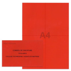 Kit élection conseil de discipline rouge