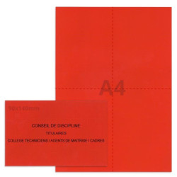 Kit élection conseil de discipline rouge