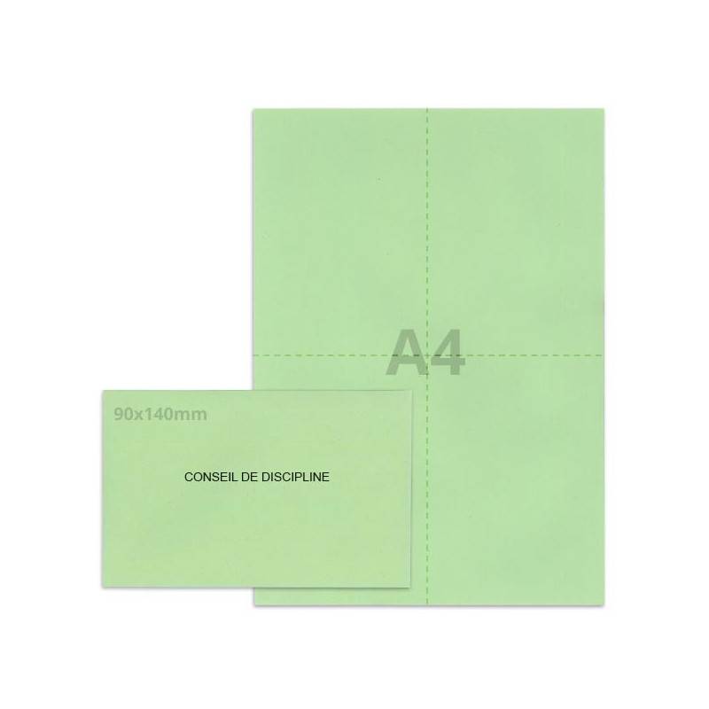 Kit élection conseil de discipline vert clair Kit élection conseil de discipline vert clair