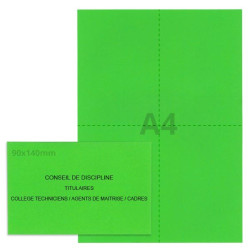 Kit élection conseil de discipline vert vif