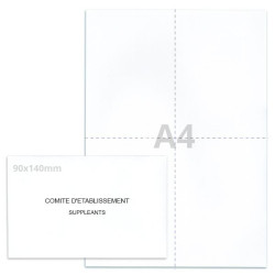 Kit élection comité d'établissement blanc