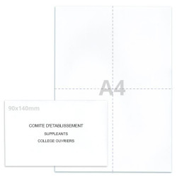 Kit élection comité d'établissement blanc