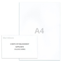Kit élection comité d'établissement blanc