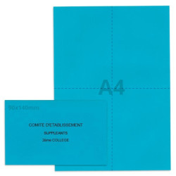 Kit élection comité d'établissement bleu vif