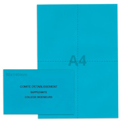 Kit élection comité d'établissement bleu vif