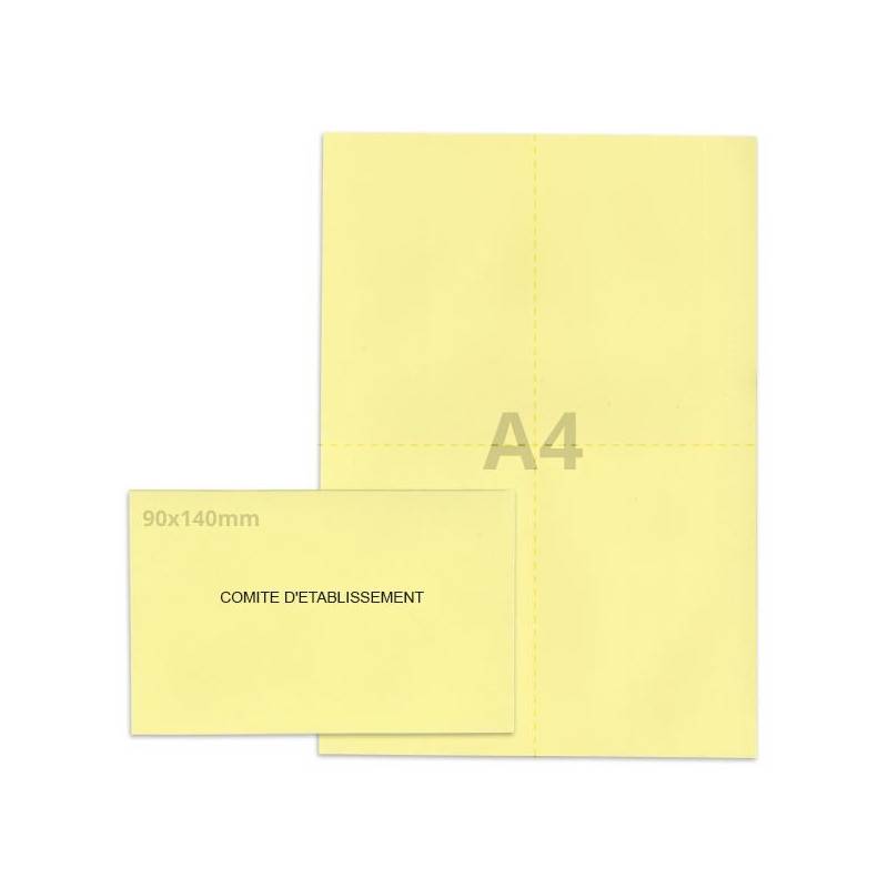Kit élection comité d'établissement jaune clair