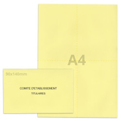 Kit élection comité d'établissement jaune clair