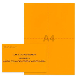 Kit élection comité d'établissement orange