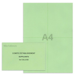 Kit élection comité d'établissement vert clair