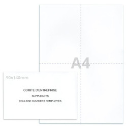 Kit élection comité d'entreprise blanc