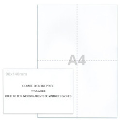 Kit élection comité d'entreprise blanc