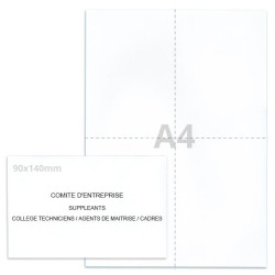 Kit élection comité d'entreprise blanc