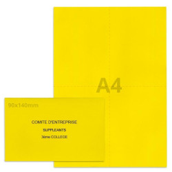 Kit élection comité d'entreprise jaune vif