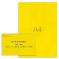 Kit élection comité d'entreprise jaune vif