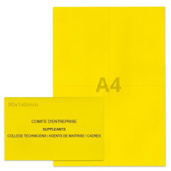 Kit élection comité d'entreprise jaune vif