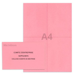 Kit élection comité d'entreprise rose vif