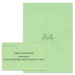 Kit élection comité d'entreprise vert clair