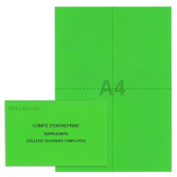 Kit élection comité d'entreprise vert vif