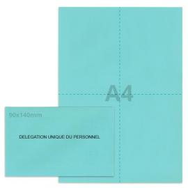 Kit élection DUP bleu clair (50 env + 50 feuilles A4)