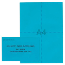 Kit élection DUP bleu vif