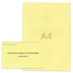 Kit élection DUP jaune clair