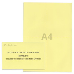 Kit élection DUP jaune clair