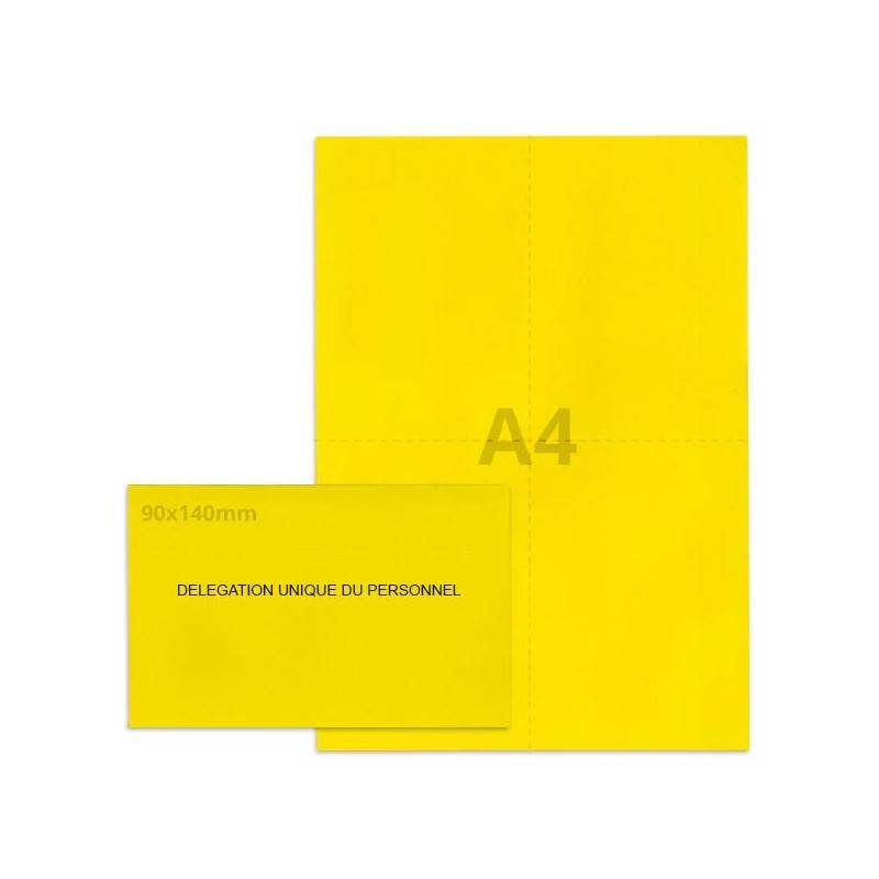 Kit élection DUP jaune vif Kit élection DUP jaune vif