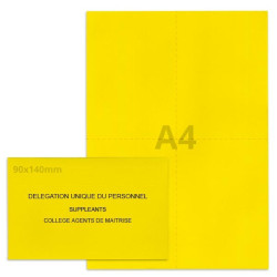 Kit élection DUP jaune vif