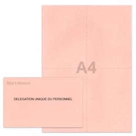 Kit élection DUP rose clair (50 env + 50 feuilles A4)