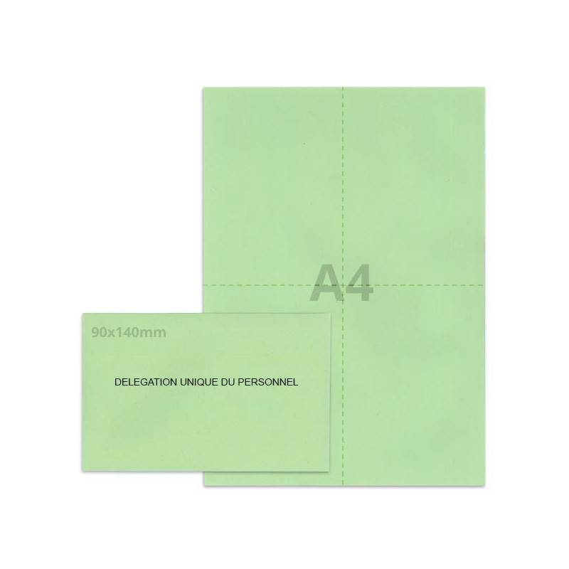 Kit élection DUP vert clair