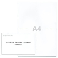 Kit élection DUP blanc