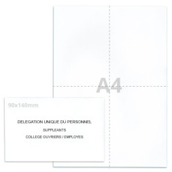 Kit élection DUP blanc