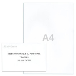 Kit élection DUP blanc