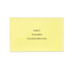 CHSCT jaune clair