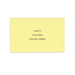 CHSCT jaune clair