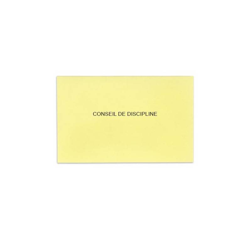 Conseil de discipline jaune clair