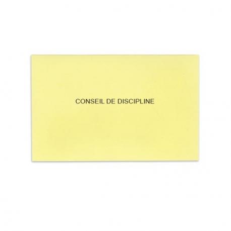 Conseil de discipline jaune clair