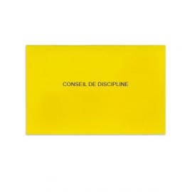 Conseil de discipline jaune vif (50 env.)