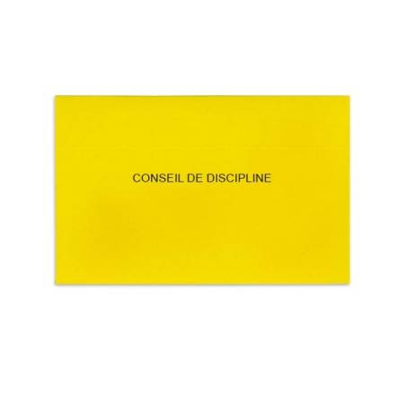 Conseil de discipline jaune vif