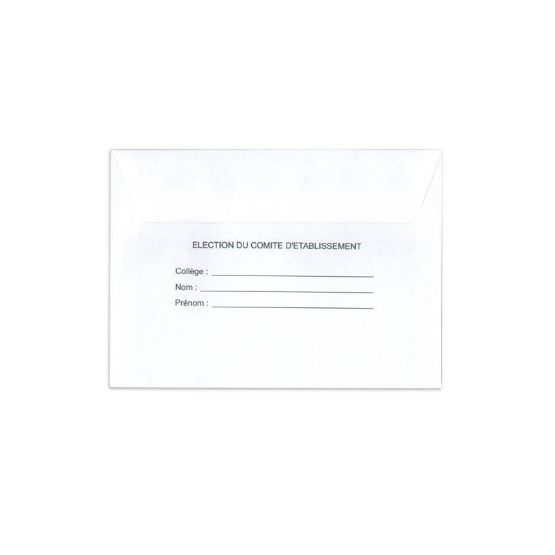 Enveloppes d'identification standard Enveloppes d'identification standard