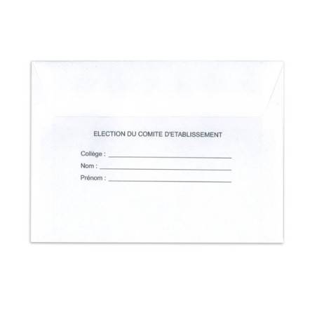 Enveloppes d'identification standard