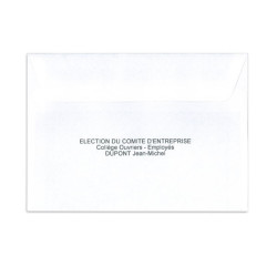 Enveloppes d'identification personnalisable