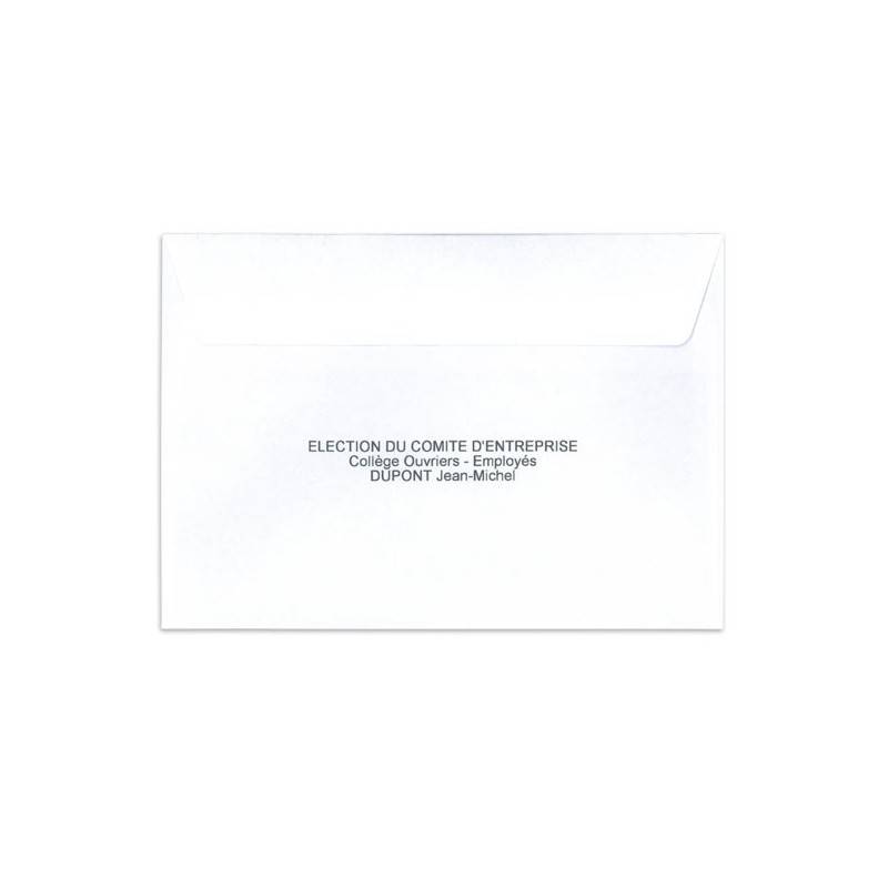 Enveloppes d'identification personnalisable