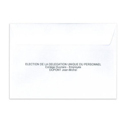Enveloppes d'identification personnalisable